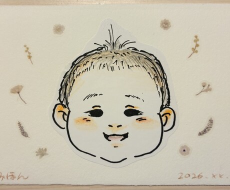 柔らかい印象で似顔絵を描きます ウェルカムボードやインテリア、端末壁紙等でご利用頂けます。 イメージ2