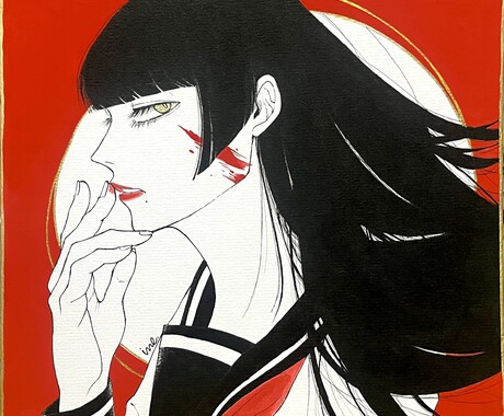 貴方のご要望に合わせたイラスト原画を提供します 【8月限定価格】アナログ原画を特別価格でお届けします イメージ2