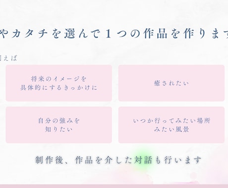 デジタルコラージュで自己表現のサポートします 将来のイメージを可視化！具体的にして前に進みたい時に イメージ2