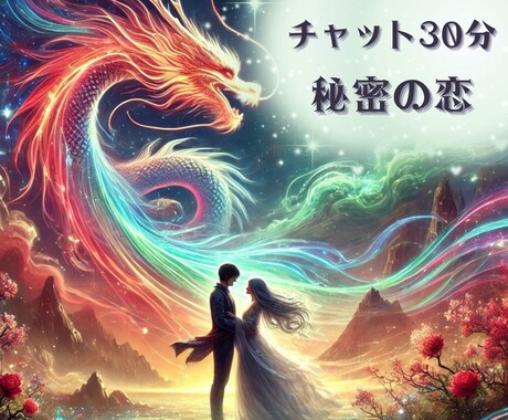 30分龍神チャット鑑定✨秘密の恋の未来を占います リアルタイムで届く龍神様の導きが複雑な恋を照らします イメージ1