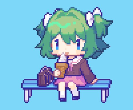 ぽってりデフォルメドット打ちます カクカクなのにふんわりでかわいい！ イメージ2