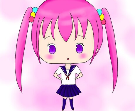 オリジナルミニキャラ(女の子)描きます イメージ1