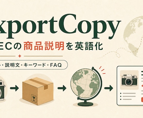 eBay向け英語商品文を作成します 日本語の商品情報から海外向け出品文を作成 イメージ1