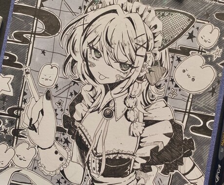 アナログイラスト色紙描きます アナログイラストでプレゼント企画や、推し活にぴったり！ イメージ2
