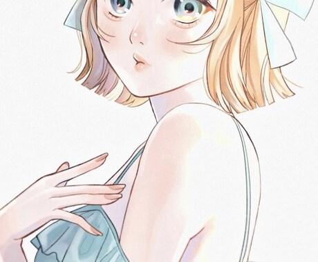 透明感のある女の子描きます サムネ、一枚絵、グッズ等…丁寧に制作いたします！ イメージ2