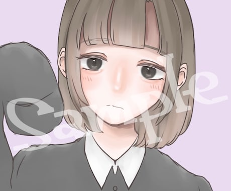 SNS用アイコン制作します 単色背景のシンプルなイラストを描きます!! イメージ1
