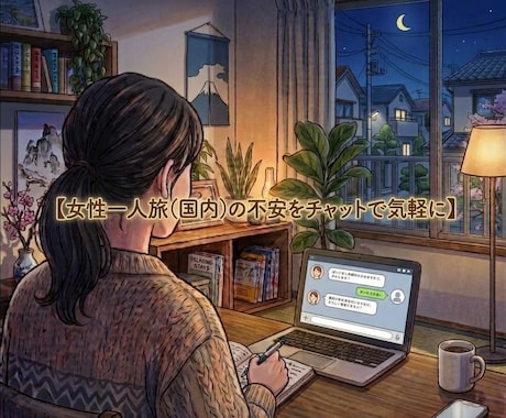 一人旅の計画に不安が…という女性の相談に乗ります イメージ1
