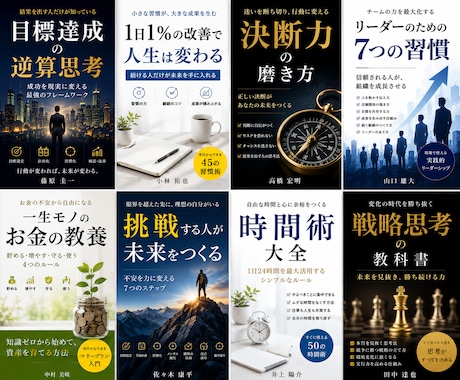 読まれるKindle（電子書籍）表紙の制作します 読者が思わずクリックしたくなるKindle表紙を制作します イメージ2