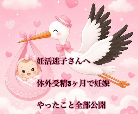 体外受精3ヶ月で妊娠した方法を全公開します 栄養学に詳しい30代エステティシャンが取り組んだ体質改善方法 イメージ1