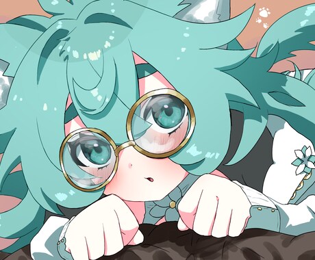 一枚絵承ります ポップでパッキリとかわいらしく イメージ1