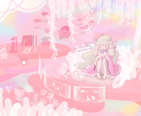 絵本・ファンタジー素材｜世界観が伝わる絵を描きます