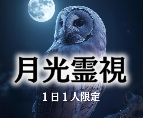タロット×霊視／恋愛・仕事・人間関係を鑑定します 恋も、未来も答えは全てあなたの中。 月の光が映し出します。 イメージ1