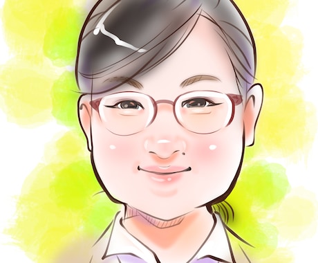 アイコンや名刺に☆やわらか似顔絵描きます 手書きの温かみを感じる、あなたのための似顔絵を作成します イメージ1