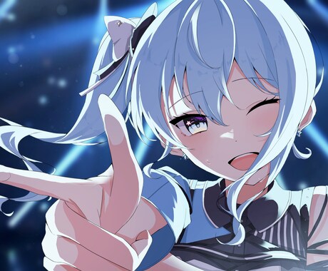 アニメ塗り女の子イラストを制作いたします 表情が魅力的な女の子イラストはおまかせください！！ イメージ1