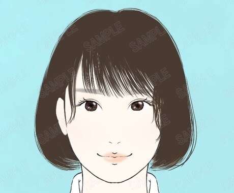 シンプルなイラスト似顔絵を描きます 商用可/SNS/アイコン/名刺/ホームページ/ビジネス イメージ1
