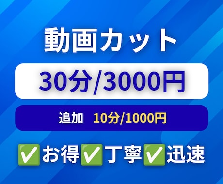 不要部分をカットして見やすい動画に整えます ✅お得✅丁寧✅迅速　期待以上のサービスを提供します イメージ1