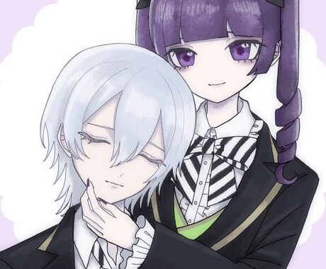 夢絵・カップルイラストなど何でも描きます かわいらしい雰囲気がお好きな方 イメージ2