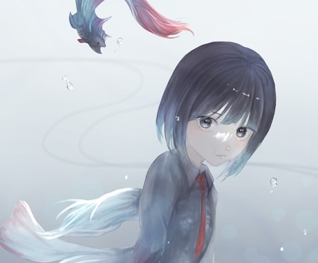 イラスト承ります 透明感溢れるイラストをお描き致します！ イメージ1