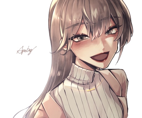 バストアップイラスト受け付けてます 最速5日で制作いたします！初めての方でもサポートします！ イメージ1