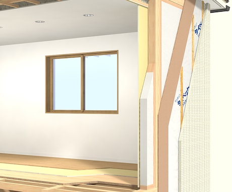 住宅の仕様が伝わる断面パース制作します 建築士の知識で建物の仕様を見える化 イメージ2