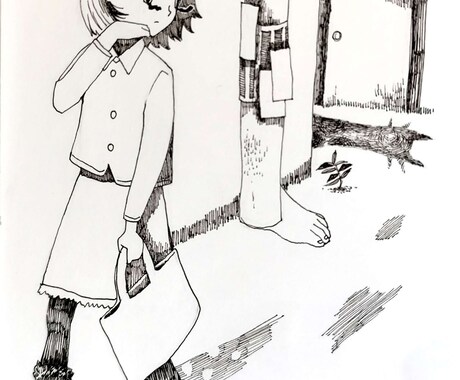 雰囲気のあるイラストをお描きします ちょっと暗めの明る過ぎない温度低めな独特イラスト イメージ2