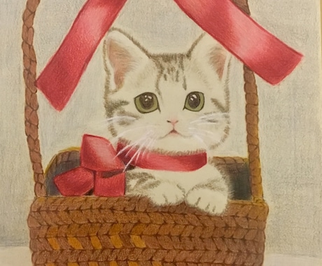色鉛筆で暖かみのある絵を描かせて頂きます お好きな動物、ペットをアートという形で残しませんか？ イメージ2