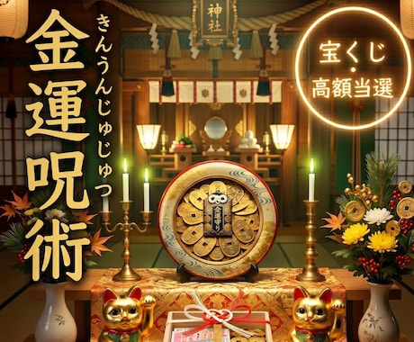 宝くじ当選呪術☆高額当選特価で金運を導きます 宝くじ運急向上↑金運を高め、財を引き寄せる金運呪術 イメージ1