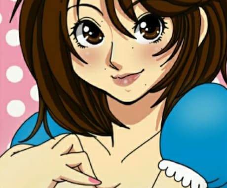 アイコンに♪贈り物に♪自分の御褒美に似顔絵描きます 写真や画像が無くても伝えていただいたイメージ通りに描きます♪ イメージ1