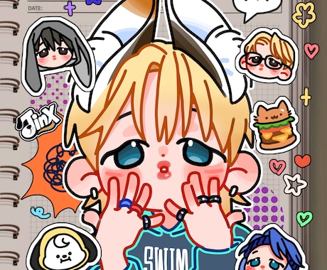 かわいいちびキャラ描きます うちの子・オリキャラ一枚絵対応 イメージ1
