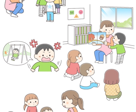 教育・保育・書籍向けの優しいカットイラスト描きます 文字より伝わる！教材・園だより・Webサイトの挿絵に◎ イメージ2