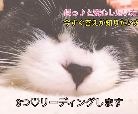 気になること3つ！ボリューム多めで占います あなたにとって大切なこと／2択の道で悩んでいる…など鑑定 イメージ1