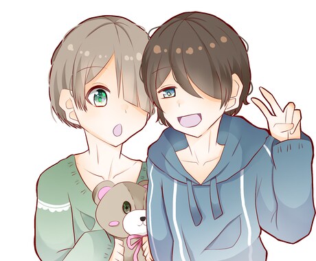 あなただけのほんわかアイコン【即日】描きます 可愛いアイコンが今すぐ欲しい貴方へ イメージ1