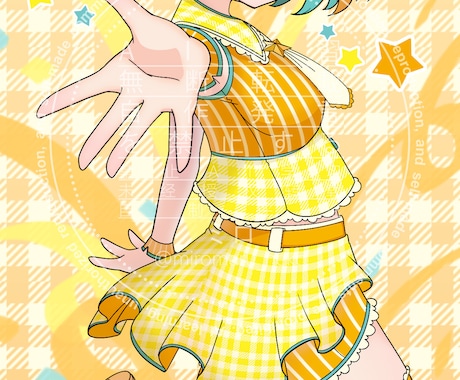 商用OK‼アニメ調の等身絵描きます 配信やSNS・推し活で等身絵が必要な方へ イメージ2