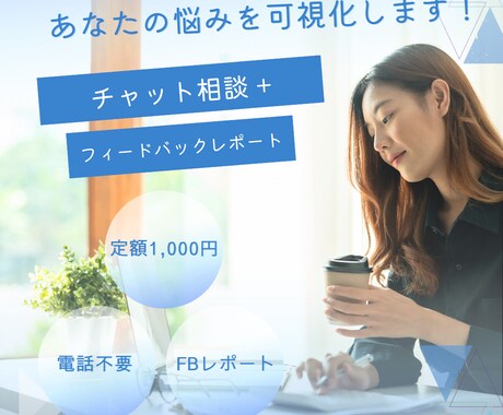 チャットで悩みを整理し書面でフィードバックします 話して終わりじゃない。形に残る悩み整理サービス イメージ1