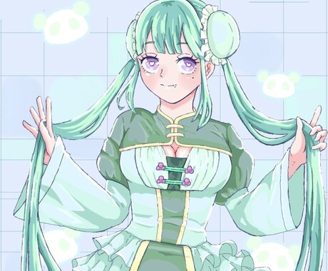 リーズナブルにかわいい女の子の絵を描きます 実績を積む為安価で信頼のある取引をさせていただきます！ イメージ2