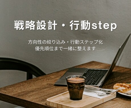 うまくいかない原因と戦略を設計します ズレを修正しやることまで明確化 イメージ1