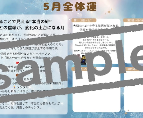 今月の運勢お話します 簡易版☆数秘術とカードで読み解くあなたの今月の運勢は？ イメージ2