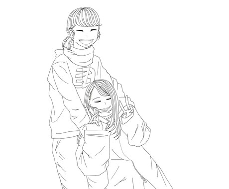 写真から似顔絵描きます SNSのアイコンに迷っている方や結婚式用などなど！ イメージ1
