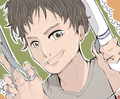 最短2日☆ポップさを入れたイラスト描きます 職業柄に合ったイラストや、好きなものを交えて仕上げます! イメージ1