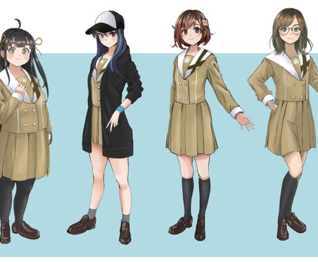 パキッ！とした可愛いイラストます メリハリの利いた色のイラスト。 イメージ2