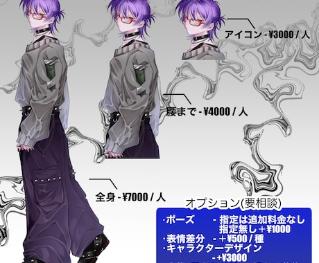 TRPG・ゲーム・動画用の立ち絵を作成します お見積り・ご相談だけでもお気軽にどうぞ！ イメージ2