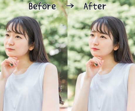 10枚まで何枚でも1,000円☆人物レタッチします ナチュラルに可愛く綺麗にをモットーにしています！ イメージ2
