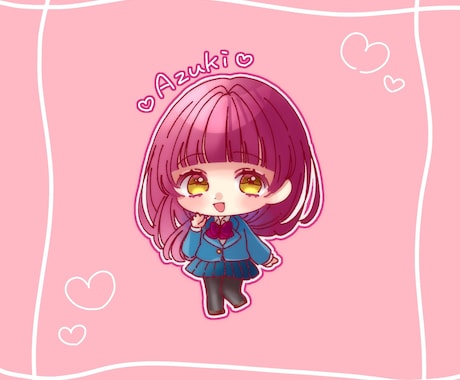 少女漫画風/ゆるふわアイコン描きます イメージ1
