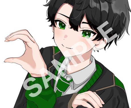 アイコン用、カード類用の人物イラストを描きます 等身キャラクター、ミニキャラクターお任せ下さい。 イメージ2