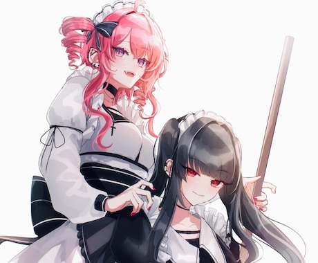 キャラクターイラストを制作します アイコンや1枚絵などイラスト関連のお仕事全般お受けします イメージ1