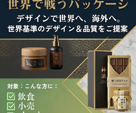 輸出・越境EC・海外展開用英語パッケージ制作します 海外目線で売れるパッケージを設計 イメージ1