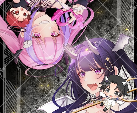 SNS用アイコン、立ち絵、一枚絵描きます 透明感のあるキラキラなイラストが得意です！ イメージ1