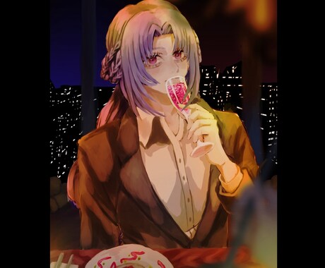 格安！オシャレな厚塗りイラスト描きます カッコイイ系/美人系可愛い系描き分け！アシスタント業務も可 イメージ2