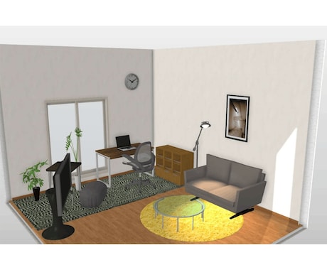 一部屋だけ！家具レイアウトを2D・3Dで作成します イメージ1