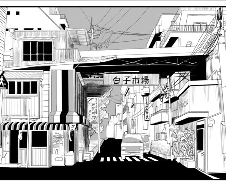 漫画背景イラスト作成します 本業の建築知識を元に説得力のある背景を描きます。 イメージ2